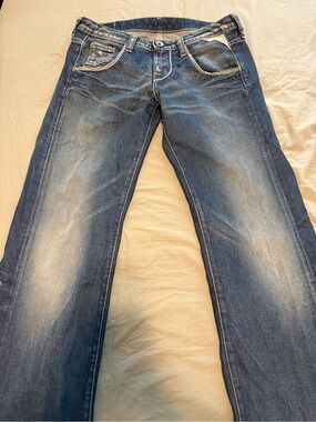 Vintage Deadstock Replay Blue Washed Low Rise Denim Jeans